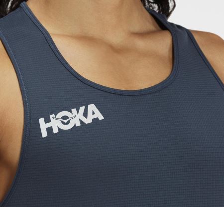 Hoka One One Singlet - Top Homem Outerspace | PT-AUvdVYj